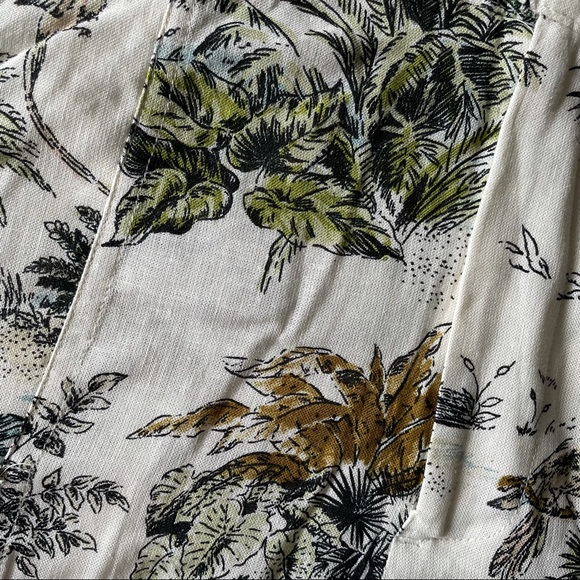Zara Tropical Print Cargo Shorts - Picture 7 of 8